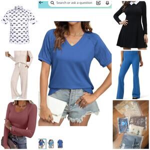 Amazon clothing bundle 6 pieces women's men's some kids dresses pants shirts